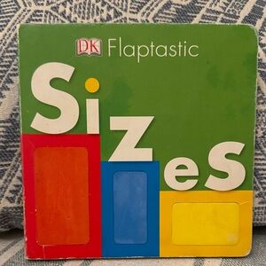 🏖️2/$5🏖️Flaptastic Sizes Board Book - Green, Red, Blue, Yellow